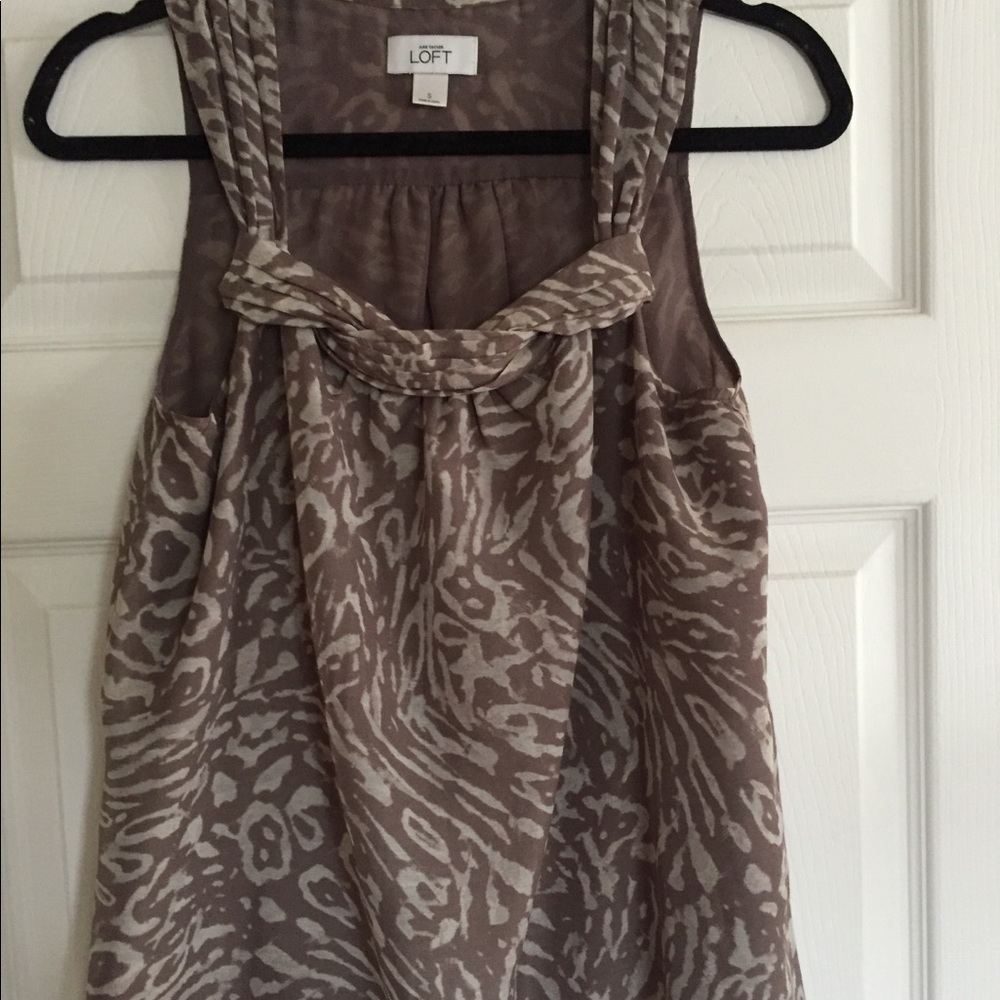 Animal print Ann Taylor Loft tank, size S